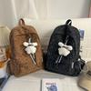 Schoolbag Small Fresh and Sweet Campus Wind Backpack Female Leisure Travel Large Capacity Girl Backpack Junior High School Student Schoolbag