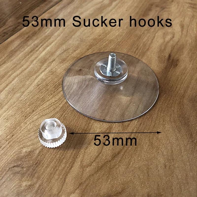 1 Stück Saugknapfhaken mit Schraubmutter 40 mm Klare Saugnäpfe Stark haftender Saughalter für Autoglas Badezimmerwand Tür