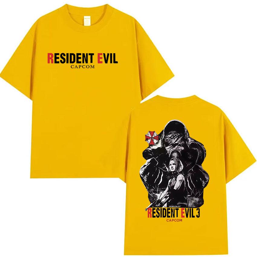 CAPCOM Game Resident Evil Graphic T Shirt Unisex Women Vintage Fashion Short Sleeve Tshirt Casual 100 Cotton Summer Streetwear