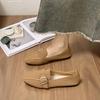 Moccasins Shoes for Women with Straps Square Toe Woman Flats Lastest Beau Today Cheap Liquidation Shoe Casual Vacation Spring 39