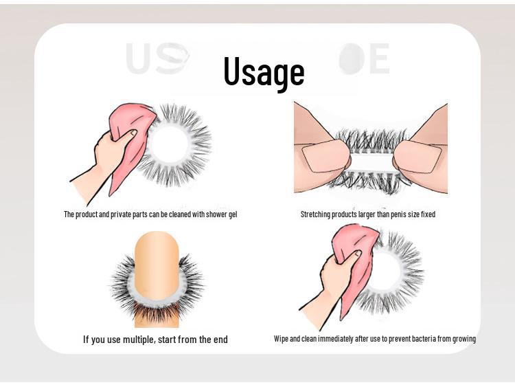 Miji Silicone Sheep Eye Ring - Thick and Thin Hair Lock, Fun Glans and Foreskin Rings for Men, 350/Box.