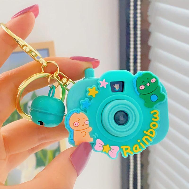 Creative Projection Camera Pendant Keychain Cute Doll Keychain Pendant Fashion Bag Decoration Accessories Children Gifts