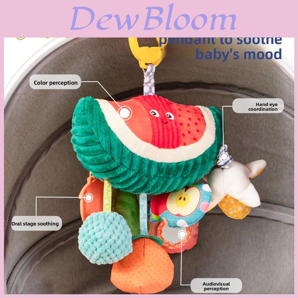 Baby Stroller Pendant Toy With Watermelon Design And Auditory Stimulation For Infant Development