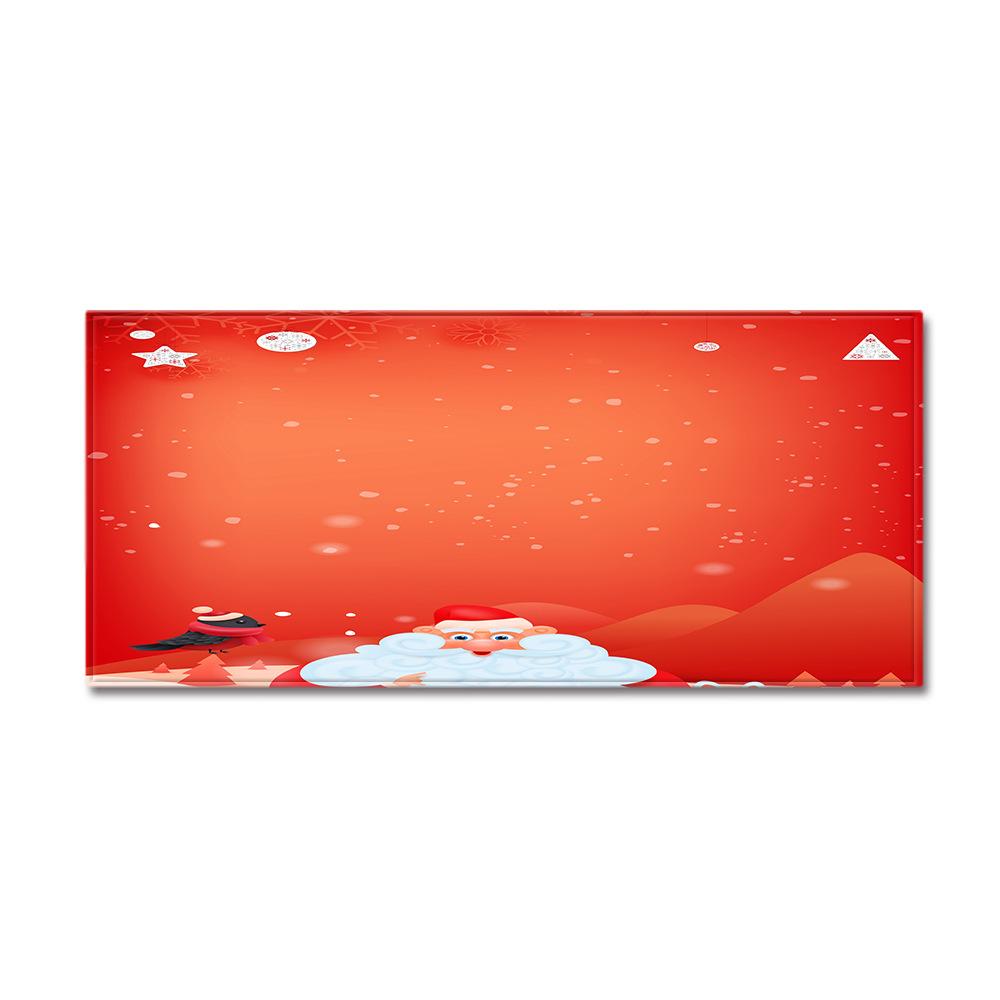 Christmas Household Bathroom Absorbent Non-Slip Mat Living Room Kitchen Sand Carpet Doormat Long Floor Mat