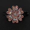 Korean Hair Claws Flower Hair Clips Crystal Hairpins Women Barrettes Rhinestone Duckbill Clips