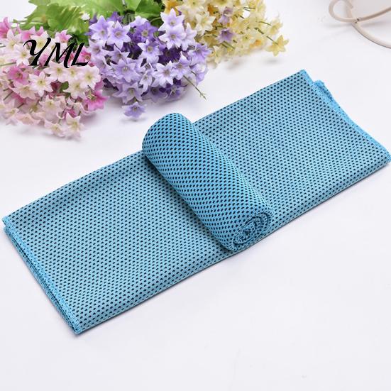 Yoga Workout Towel Cooling for Neck And Face, 90cmx30cm Quick Dry Ice Towel, Instant Summer Heat Relief Wrap Sports Recovery Outdoor Activity