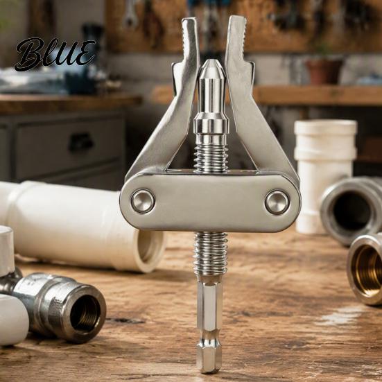 Valve Joint Removal Broken Pipe Extractor Tool for 1/2 3/4 And 1 Inch Pipes Hardened Steel Damaged Stubborn Remover Thread with 1/4 Hex Shank Shower