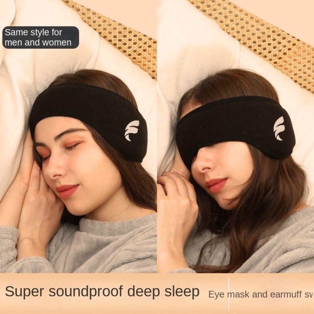 Hearing Protection Sleep Mask Blackout With Ear Muffs Anti-noise Earmuff  Sports