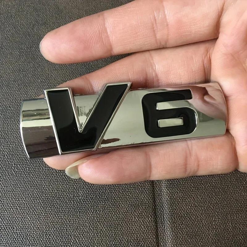 Make Your Car Stand Out with These V6 Logo Car Stickers!