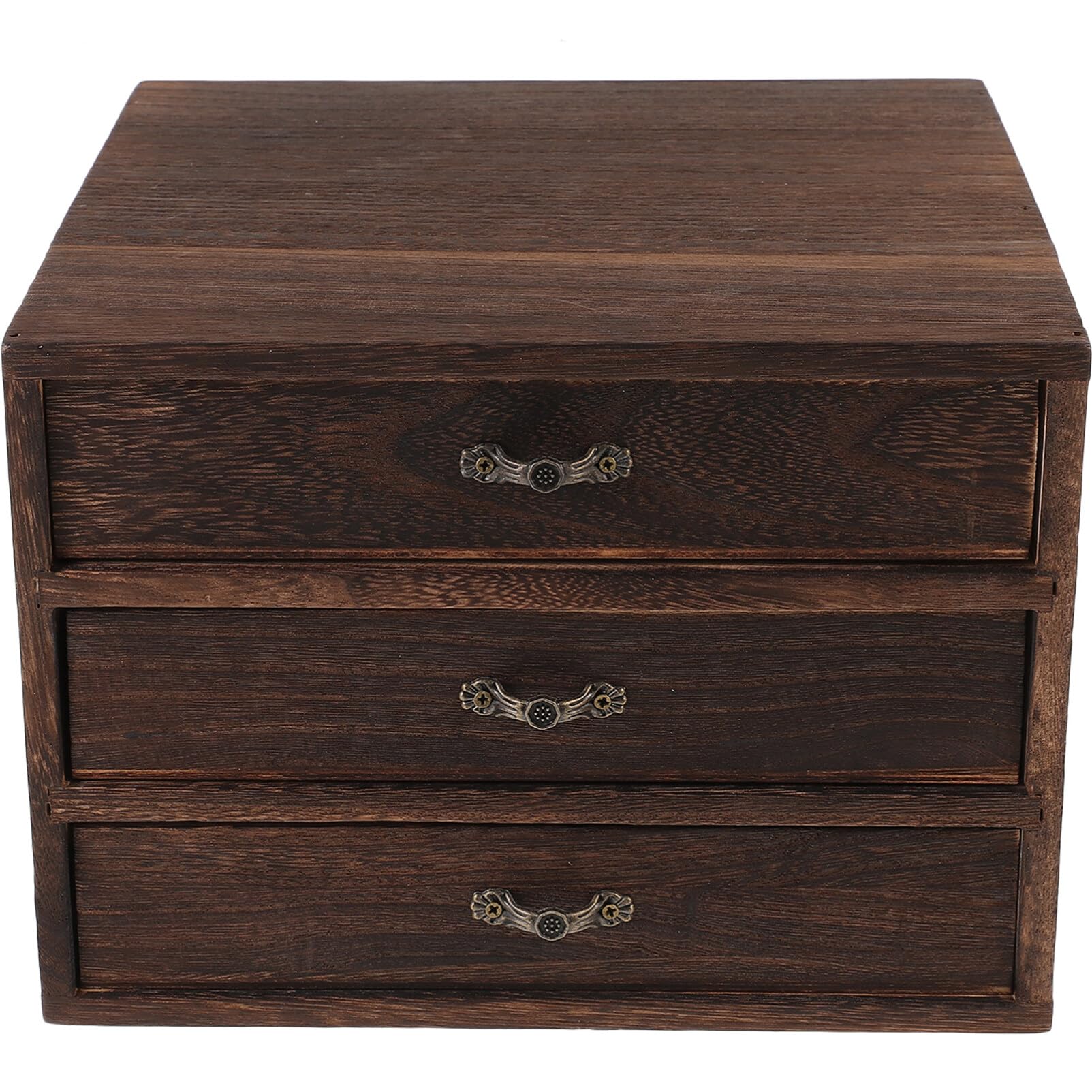 Amosfun Деревянный настольный ящик для хранения 94 x 24 x 24 Хранение мелких предметов Настольный органайзер Винтажный дизайн для украшений и рукоделия 7190₽