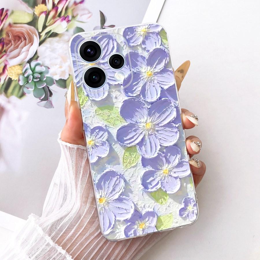 Case For OPPO Reno15 15F Protective Case For OPPO Reno15 F CPH2801 Reno 15  5G Capa Flower Soft Silicon TPU Phone Cover