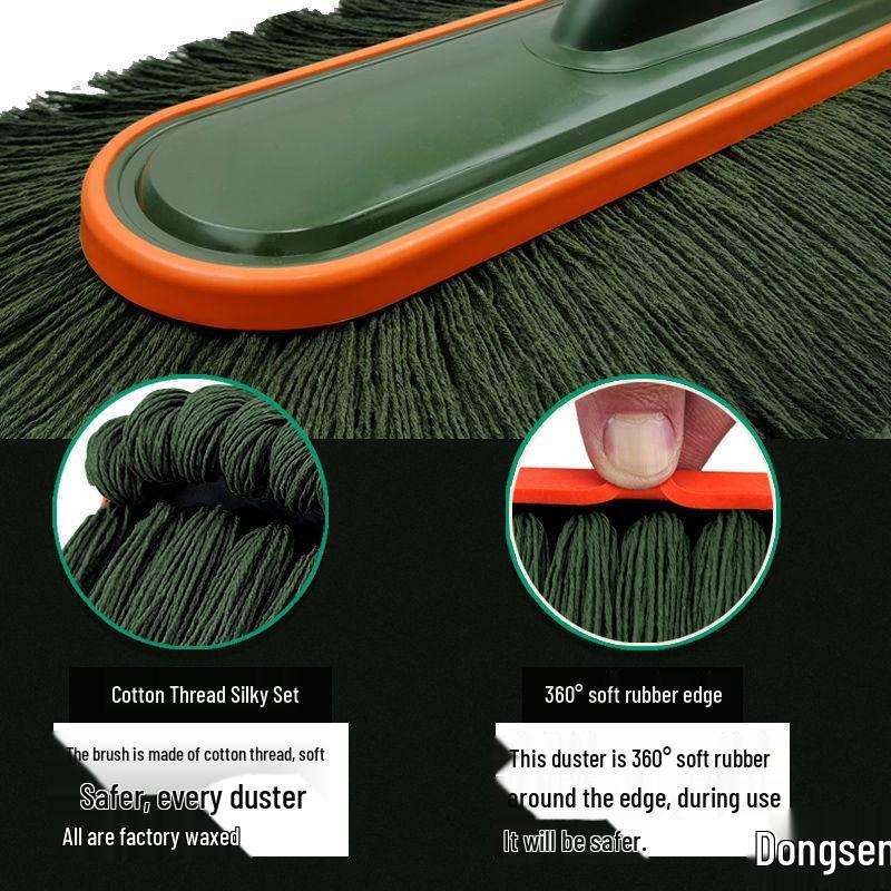 Car Cleaning Duster & Snow Removal Brush with Wax Mop