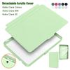 Detachable Acrylic Clear Back Case For Kobo Clara Colour Color BW 2E N365 N367 N506 6'' Case PU Leather Smart Sleep Cover