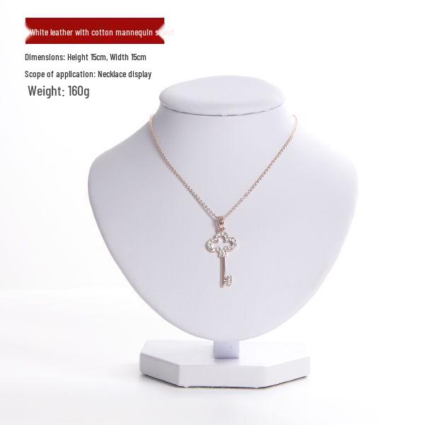 Velvet Jewelry Display Stand - Necklace Rack and Portrait Model