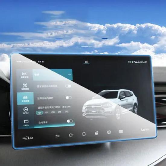 For BYD tang 12.8 inch 15.6 inch Car GPS navigation and trument screen tempered glass protective film Interior sticker