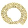 14mm Hip Hop Cuban Link Chain For Men Silver Color Iced Out Rhinestone Miami Necklace Choker for Women with Neck Chain Jewelry