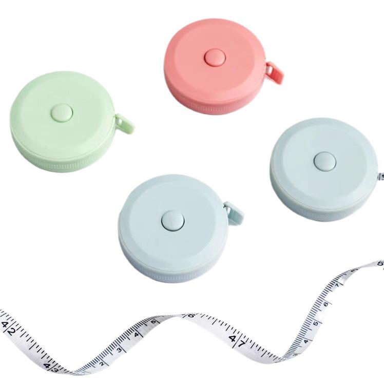 Compact Retractable Leather Tape Measure - Precision Soft Ruler for Measuring Bust, Waist, and Hips