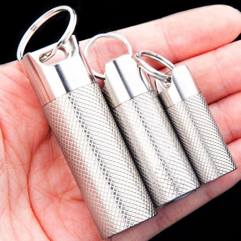 Outdoor Waterproofed Tube Camping Backpacking Container Lighter Holder for Kayaking Backpacking Gear