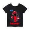 Spider Man Childrens Digital Tshirt Childrens Top Cartoon Summer Preschool Childrens Clothing Birthday Short Sleeved Tshirt