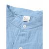 Men S Hawaiian Style Cotton Linen Blend Stand Collar Long Sleeve Casual Shirt