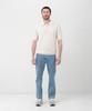 MANNERGRAM Nouvelle Fine Cashmere Cotton Polo Short Sleeve Knit Ivory