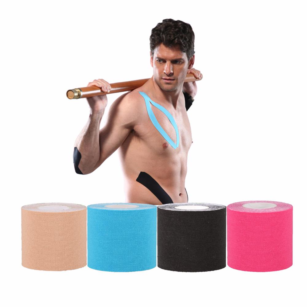 5m Sports Athletic Muscle Tape Kinesiology Physio Strap Sport Body Knee 6 Colors