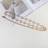 Women Metal Waist Chain, Heart & Flower Hollow Chain Belt, Adjustable Alloy Waistband with Ball Pendant for Dress Jeans