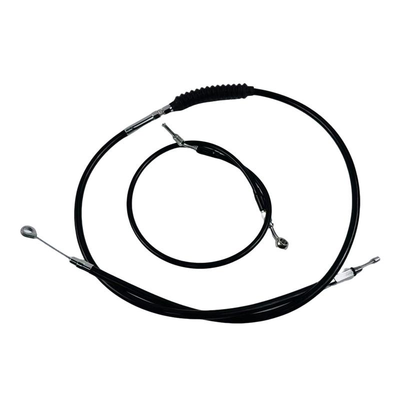 Motorcycle Handlebar Brake Clutch Oil Hose Line + Extender Cable Line for Harley Breakout Fat Boy Street Bob Low Rider 2018-2025