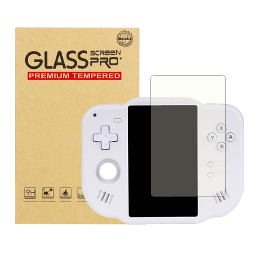 For Anbernic RG40XX H Tempered Glass Screen Protector 2 Pack HD Tempered Screen Film Protectors 9H Tempered Glass Film