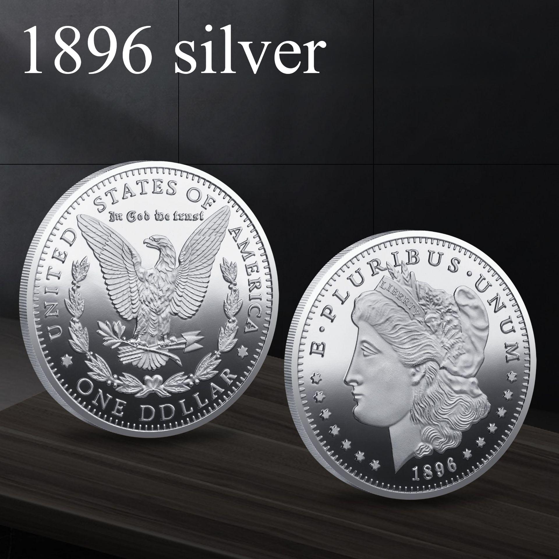 

Морган 2024 золото, срібло, ювілейна медаль, ювілейна монета Статуї Свободи, подарунок 40 * 3 31g