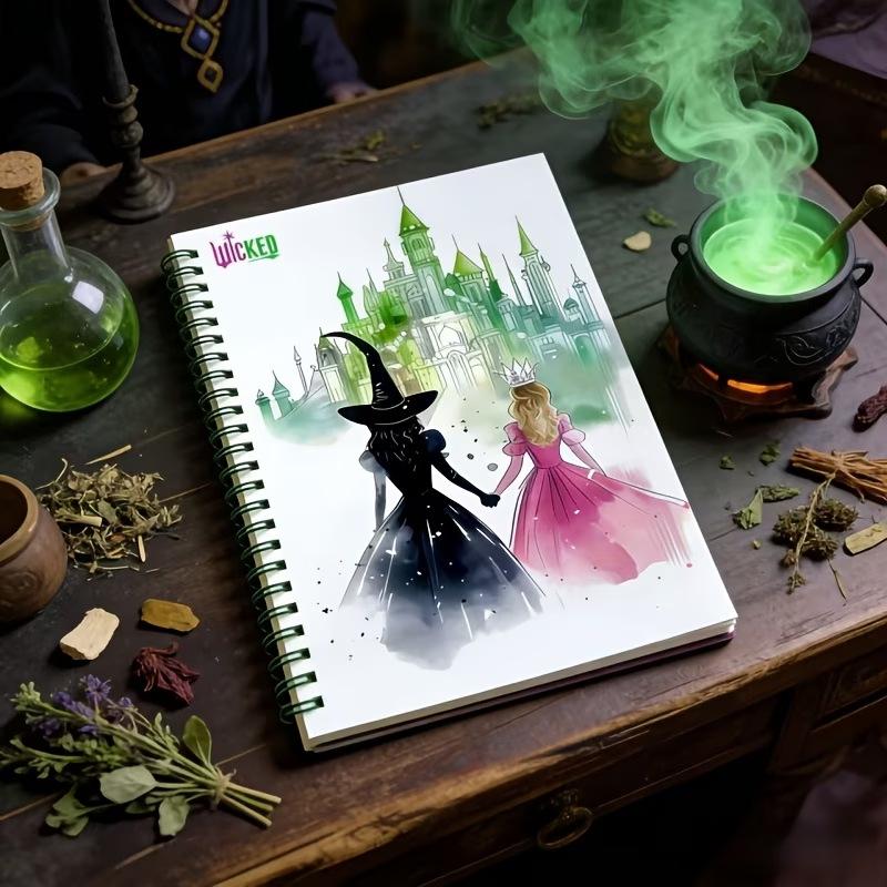 Witch s new coil book, Wicked Witch Castle spiral notebook A5 black wire-o notebook