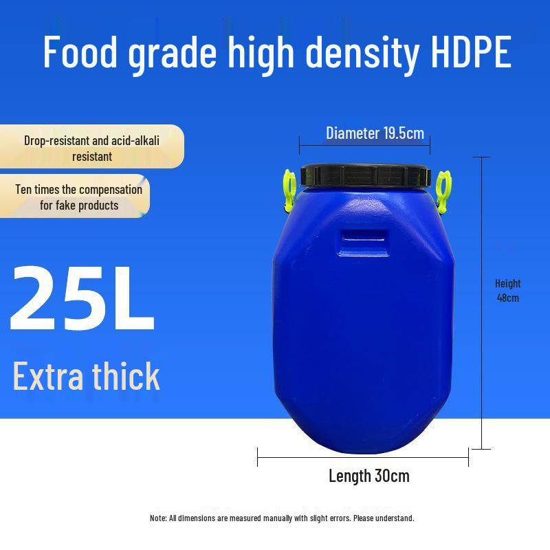 Multifunctional Square Food Grade Plastic Bucket: Composting, Water Storage, Fermentation, Oil Drum, Honey Seal, Chemical Use.