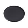 Yamazaki 3D Coaster, Round, Black, Approx. W10 X D10 X H0.9cm, Tower Design, Silicone, 2539