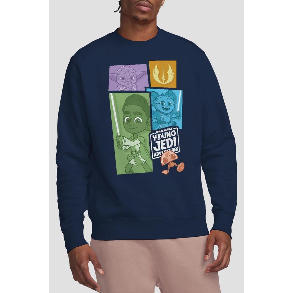 STAR WARS Unisex Adult Young Jedi Adventure Blocks Sweatshirt