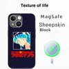 Classic girl Yatsura LUM classic anime Phone Case For iPhone 17 16 15 14 13 12 Plus Pro Max  High-end Luxury Magsafe Sheepskin