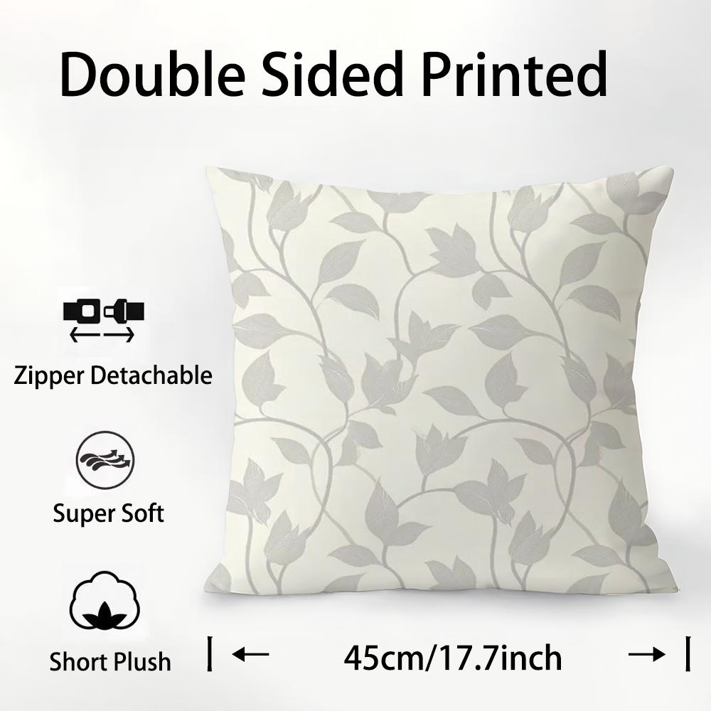 

Morandi Color Pattern Pillow Case Plush Fabric Soft Double Sided Print Sofa Cushion Cover Throw Pillow Covers 12x12Inch