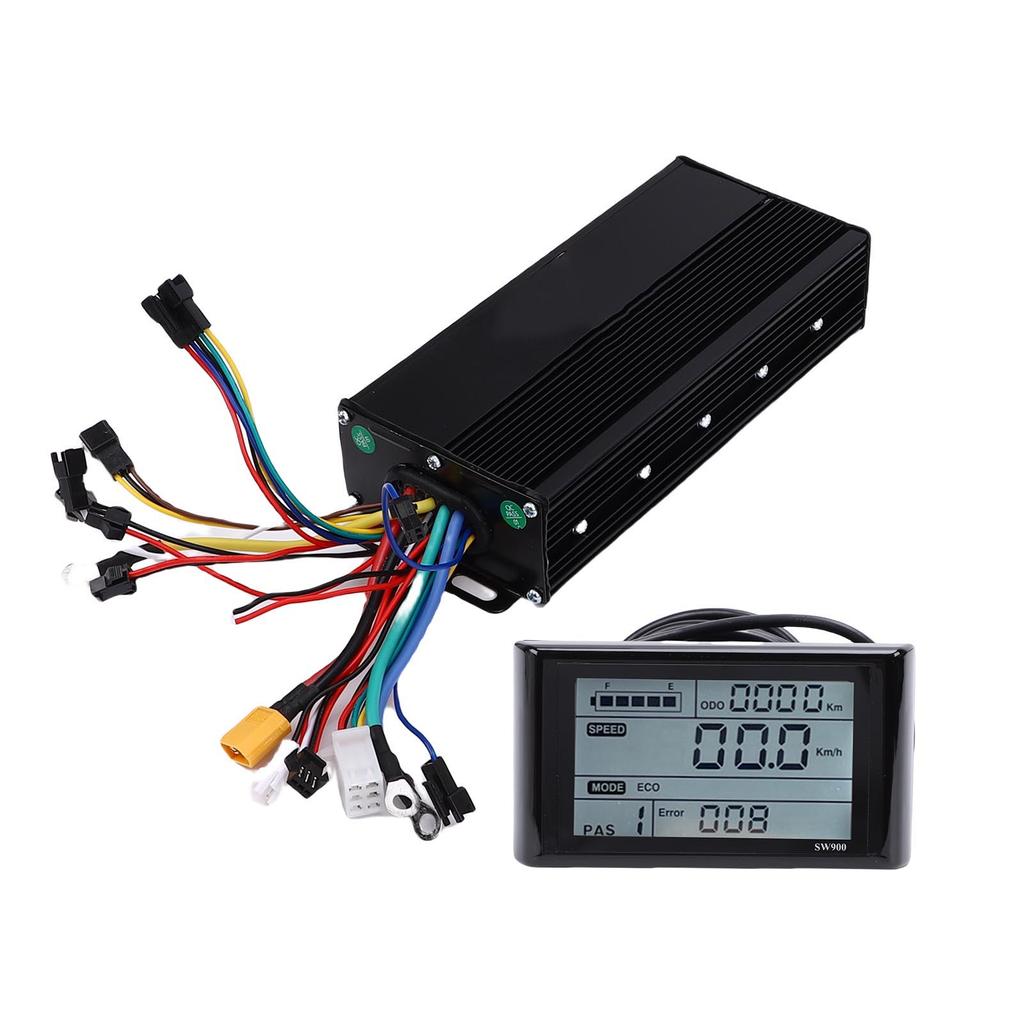 E-Bike Controller LCD Display Kit 36V 48V 52V 35A 3 Modi Bürstenloser Motorcontroller und SW900 LCD Display Panel