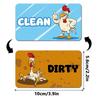 Clean Dirty Indicator Dishwasher Stickers Cartoon Animal Dishwasher Sticker  Kitchen Use