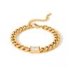 Bracelet - LUXENTER - Baelah - 18 Carat Yellow Gold Finish - Hypoallergenic Steel - Cubic Zirconia