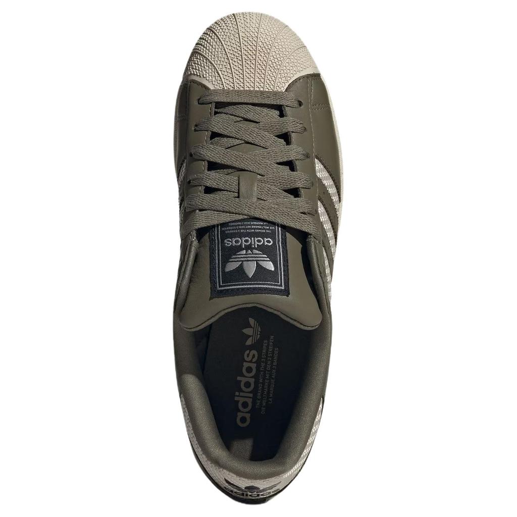 Adidas Originals Superstar 2 Classic Fashion Skate Shoes Unisex Sneakers Olive-Green JQ3181