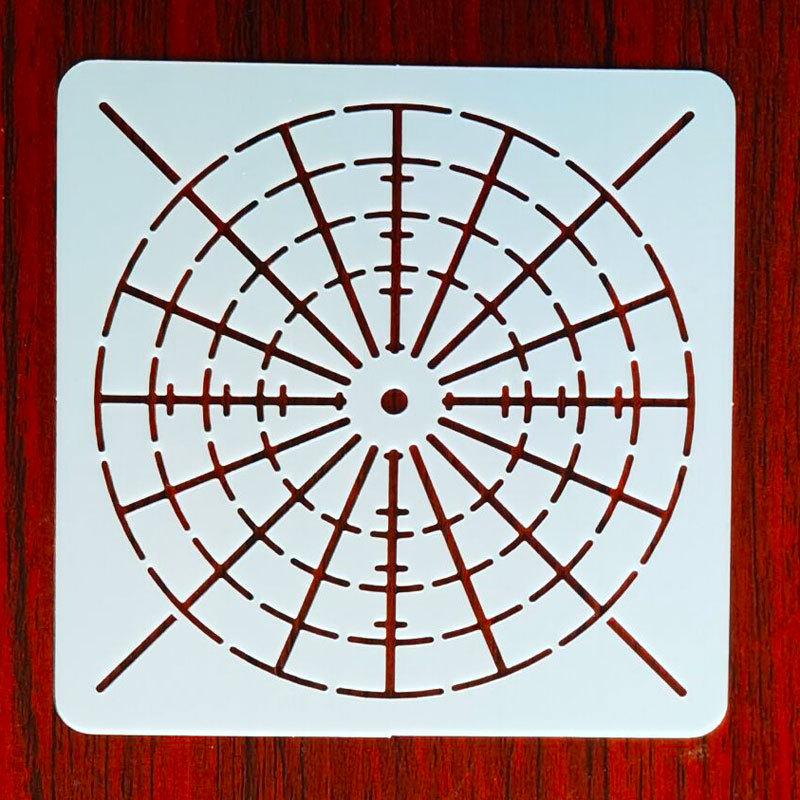 Mandala Bullseye Spider Web Stencil: DIY Wall Painting Template