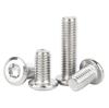 304 Stainless Steel Flat Head Security Screw with Chamfered Hexalobular Design - Round Head, Anti-theft, M4 M5 M6 M8.