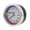 0-16Bar 0-120℃ Pressure Gauges Steel  1/4inch 2.4in Pressure Gauges Thermomanometer