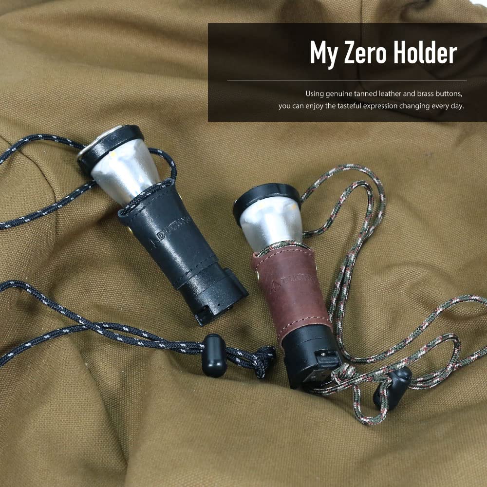 DUCKNOT MY ZERO Holder My Zero Holder Goal Zero Cover Accessory Made In Japan (Light BrownCowhide)