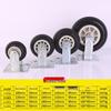 Heavy Duty Grey Rubber Swivel Caster with Silent Black Foam Wheel - Wear-Resistant Trolley Wheel.