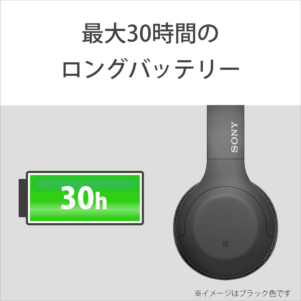 Sony WH-H810 Wireless Headphones Hi-Res Compatible Alexa Built-in Bluetooth 30H Playback Touch Sensor Compact Black WH-H810 BM