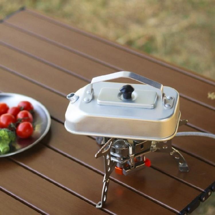 Corrosions Resistant Aluminum Kettle Foldable Handle Teapot Quick Heating Water Pots Portable Cooking Vessel for Hiking