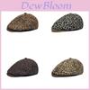 Vintage Leopard Print Bucket Hat For Women With Sun Protection For Fall Winter Fashion