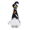 Halloween in the Dark Gnome Decor with Pumpkin Faceless Doll Ornament