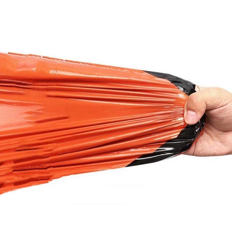Outdoor Emergency Survival Sleeping Bag Thermal Blanket Mylar Waterproof Reusable Sack Portable Camping Hiking Emergency Gear